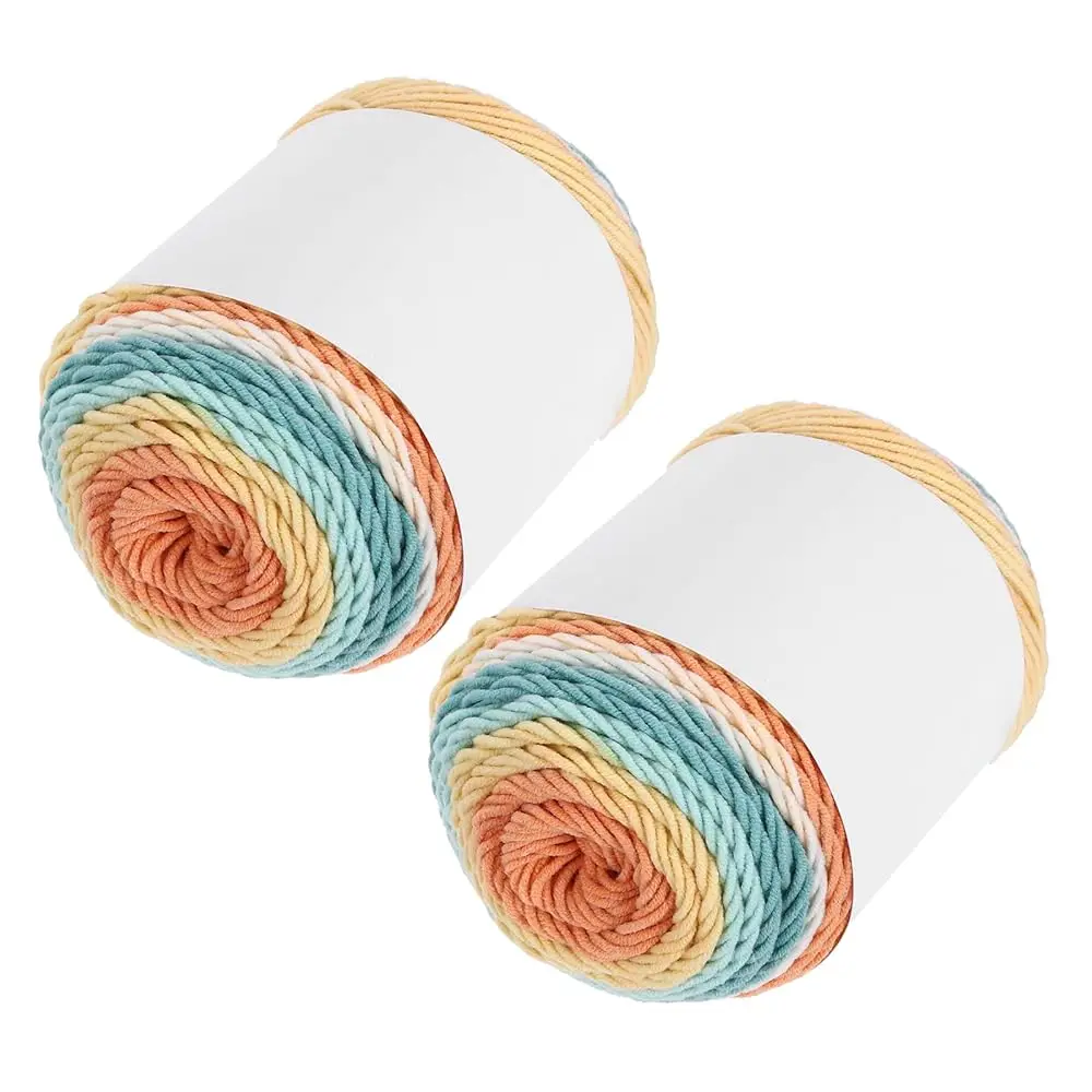 Cotton Acrylic Yarn for Crocheting, 422 Yard 5 Ply Soft Gradient Yarn Acrylic 45% Cotton 55% Used for DIY Knitting Blankets
Cotton Acrylic Yarn for Crocheting, 422 Yard 5 Ply Soft Gradient Yarn Acrylic 45% Cotton 55% Used for DIY Knitting Blankets