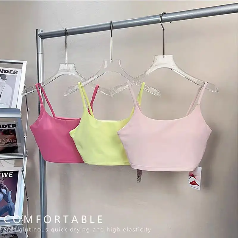 Lemon Sexy Thin Belt Back Top Half Suspender Yoga Bra Fitness Shock proof Sports Bra With Chest Pad Running Training Underwear
Lemon Sexy Thin Belt Back Top Half Suspender Yoga Bra Fitness Shock proof Sports Bra With Chest Pad Running Training Underwear