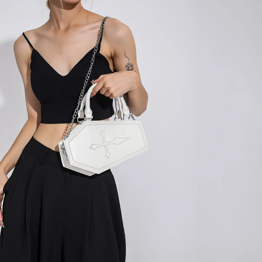 PU Leather Casual Shoulder Bag Coffin Shaped Women Travel Crossbody Bag Top Handle Large Capacity Solid Fashionable Satchel Bag
PU Leather Casual Shoulder Bag Coffin Shaped Women Travel Crossbody Bag Top Handle Large Capacity Solid Fashionable Satchel Bag