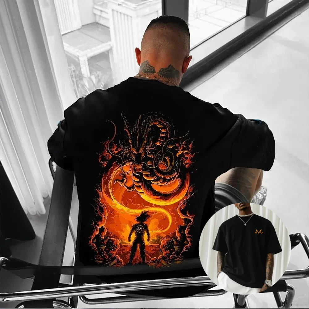 Новинка 2025 года, летняя футболка в стиле Харадзюку в стиле аниме Dragon Ball, мужская винтажная уличная женская футболка большого размера, повседневная свободная футболка с короткими рукавами, топ унисекс
Новинка 2025 года, летняя футболка в стиле Харадзюку в стиле аниме Dragon Ball, мужская винтажная уличная женская футболка большого размера, повседневная свободная футболка с короткими рукавами, топ унисекс