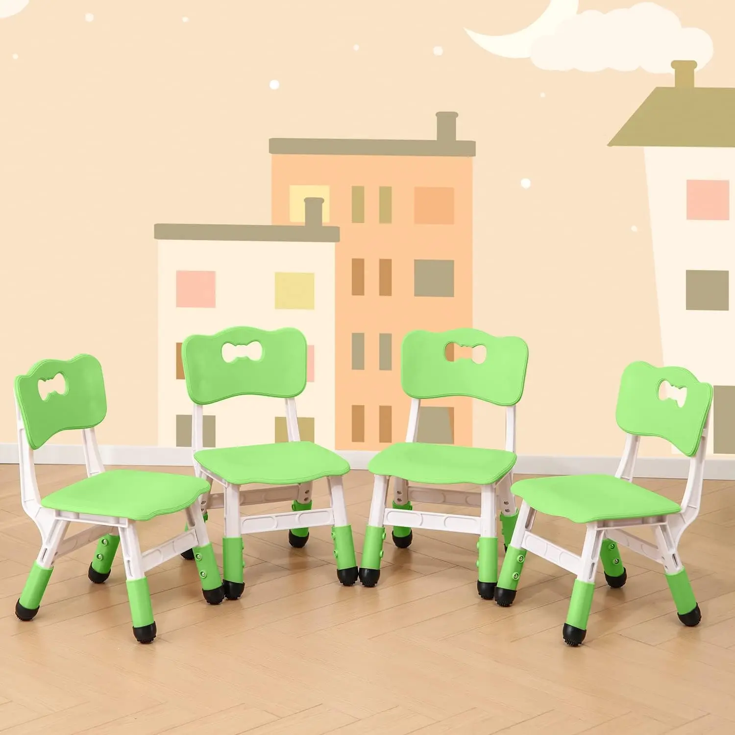 4 Piece Kids Chair Set 3 Levels Adjustable Stackable Kids Chairs I For Playrooms, Schools, Daycares And Homes Washable And Easy
4 Piece Kids Chair Set 3 Levels Adjustable Stackable Kids Chairs I For Playrooms, Schools, Daycares And Homes Washable And Easy