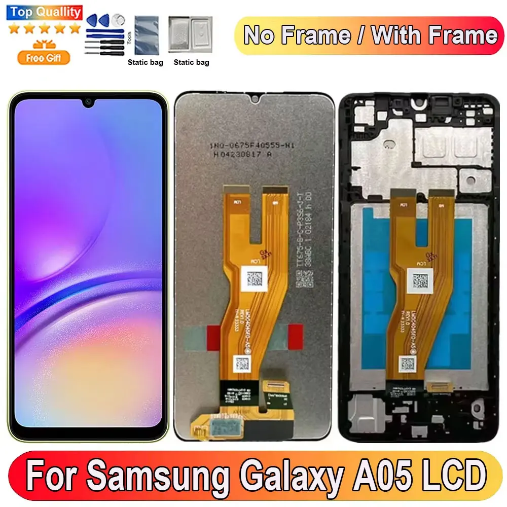 6.7'' For Samsung Galaxy A05 LCD Display Screen Touch Panel Digitizer Replacement Parts For Samsung A05 A055 Screen With Frame
6.7'' For Samsung Galaxy A05 LCD Display Screen Touch Panel Digitizer Replacement Parts For Samsung A05 A055 Screen With Frame