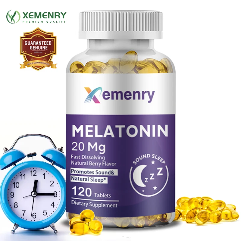 Melatonin - Improve Sleep Quality, Relieve Anxiety, Stress, and Help Deep Sleep
Melatonin - Improve Sleep Quality, Relieve Anxiety, Stress, and Help Deep Sleep