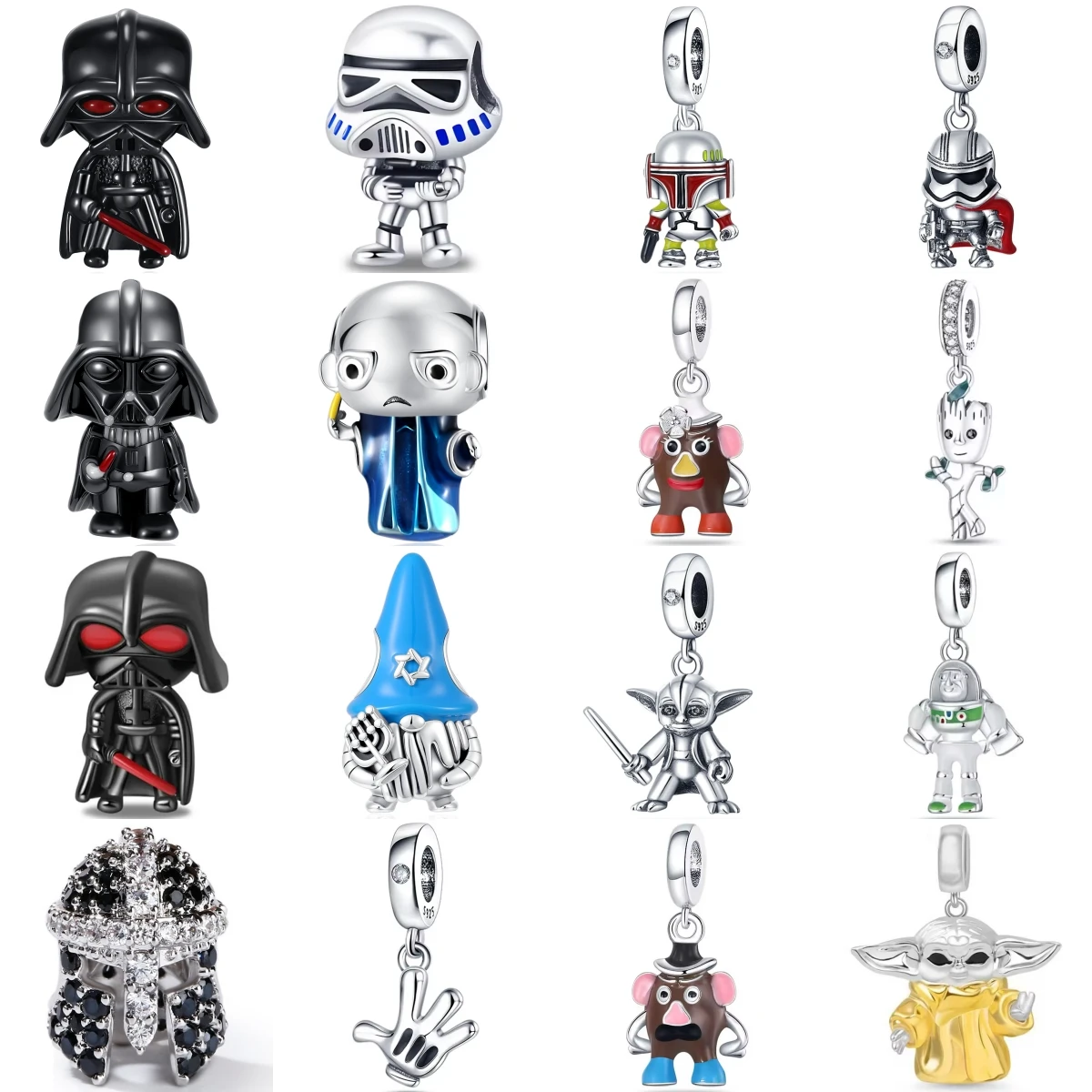 925 Sterling Silver Cartoon Character Warrior Helmet Extra-terrestrial Charm Beads for Bracelet, DIY Jewelry Gift for Women
925 Sterling Silver Cartoon Character Warrior Helmet Extra-terrestrial Charm Beads for Bracelet, DIY Jewelry Gift for Women