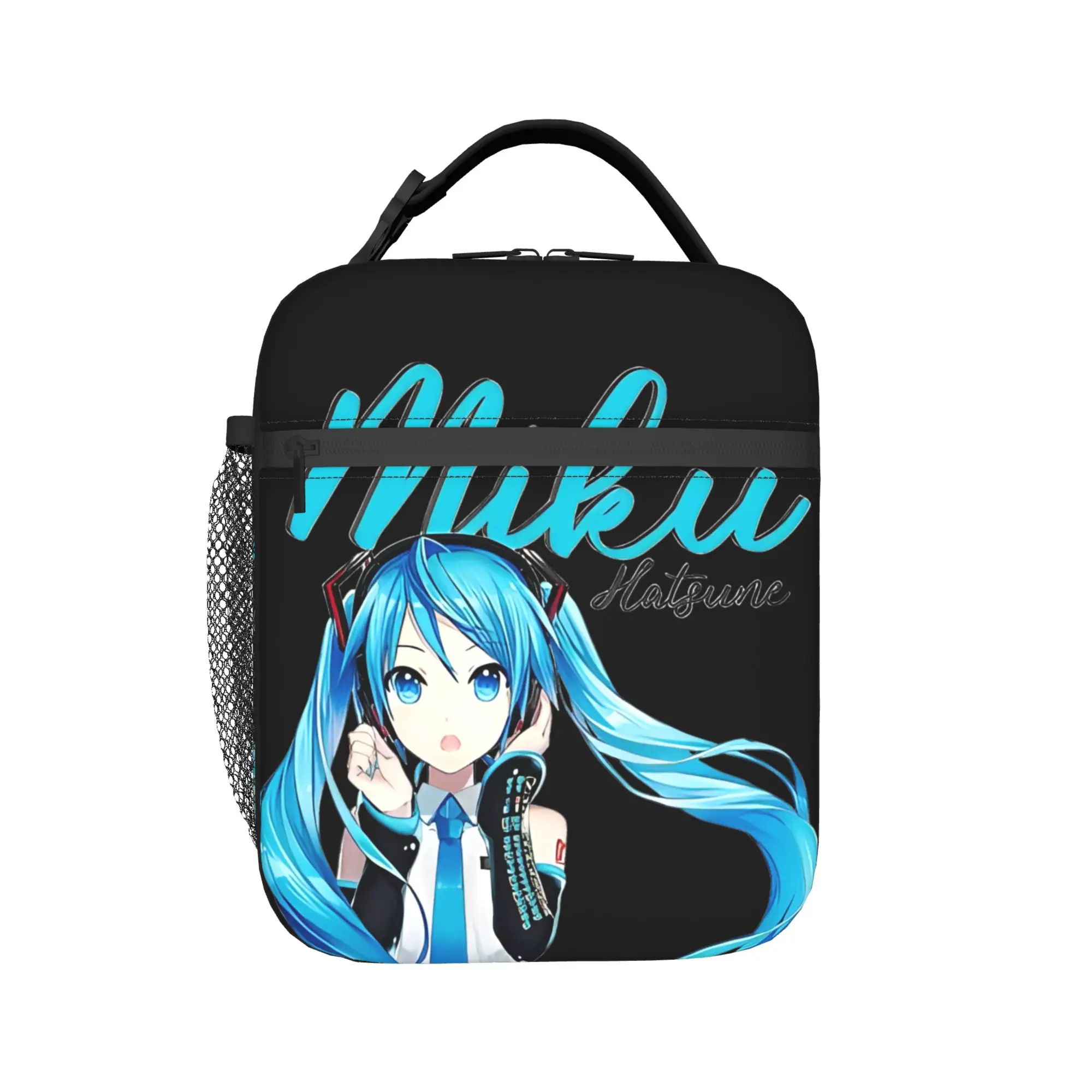 Hatsune Miku Insulated Lunch Bag for Men Women Food Bag Reusable Thermal Cooler Lunch Boxes For Work
Hatsune Miku Insulated Lunch Bag for Men Women Food Bag Reusable Thermal Cooler Lunch Boxes For Work