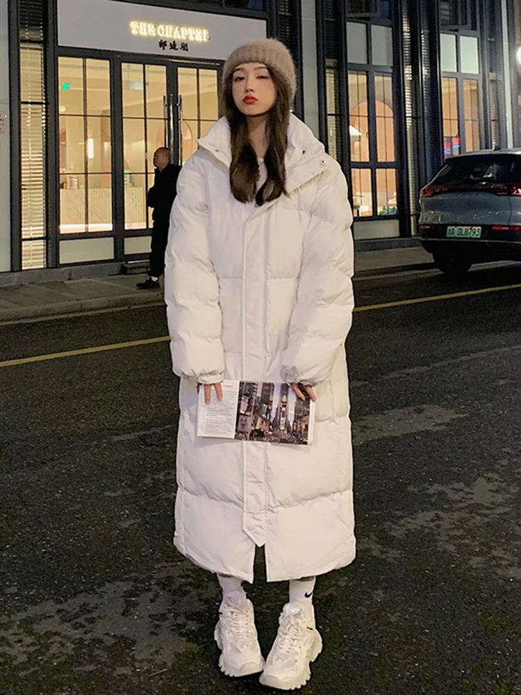 New Solid Color Long Straight Winter Coat Casual Women Parkas Clothes Hooded Stylish Winter Jacket Female Outerwear
New Solid Color Long Straight Winter Coat Casual Women Parkas Clothes Hooded Stylish Winter Jacket Female Outerwear