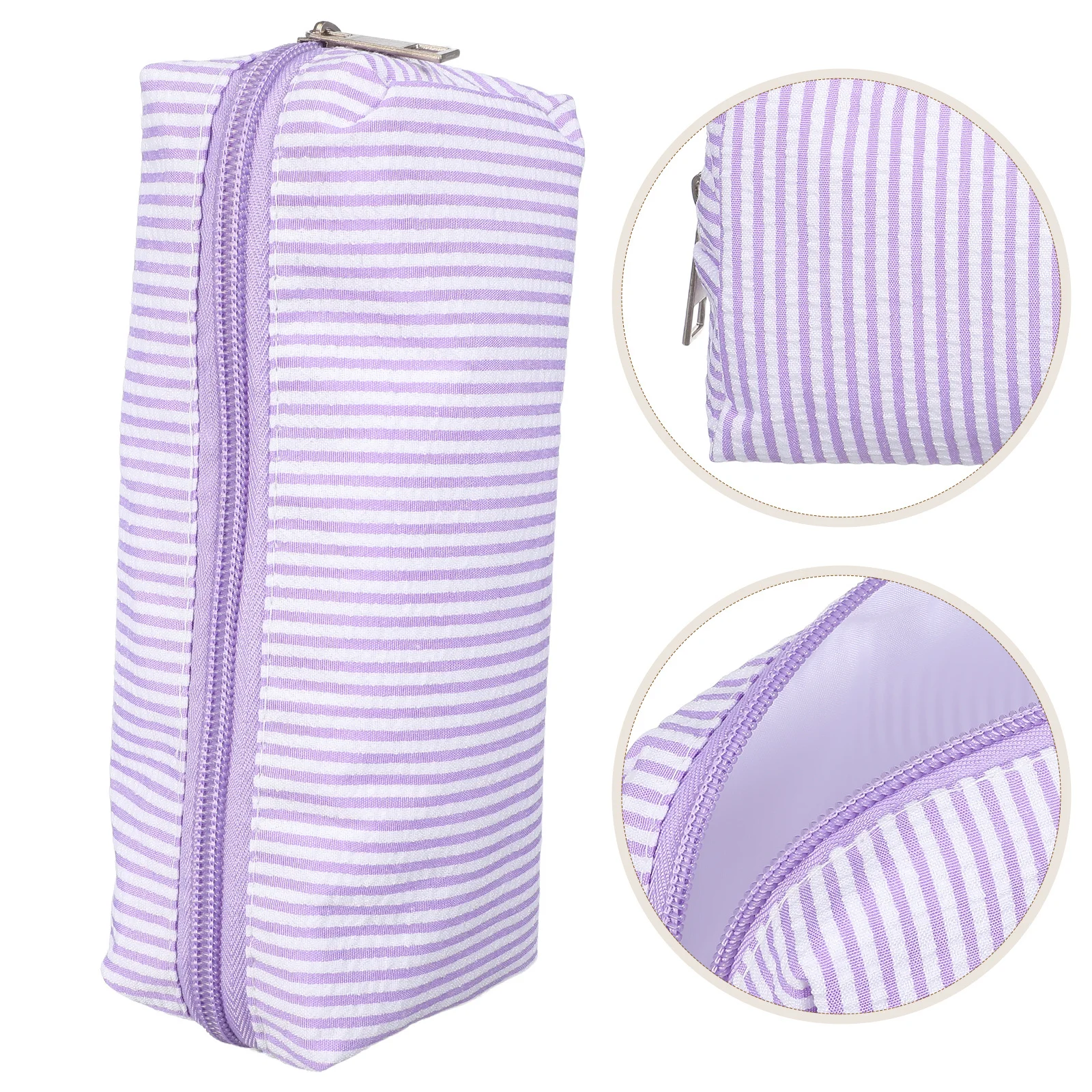 Stylish Striped Pencil Bag Heavy-Duty Material Large Capacity Functional Design for Pens Markers Art Supplies Office School
Stylish Striped Pencil Bag Heavy-Duty Material Large Capacity Functional Design for Pens Markers Art Supplies Office School