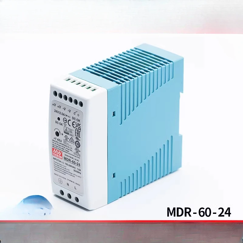 MDR-60-24 60 Вт 24 В рельсового типа небольшого объема промышленный импульсный источник питания DR тонкий пластиковый корпус
MDR-60-24 60 Вт 24 В рельсового типа небольшого объема промышленный импульсный источник питания DR тонкий пластиковый корпус