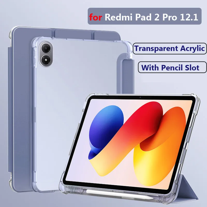 Case for Redmi Pad 2 Pro 12.1 Inch 2025 for Xiaomi Poco Pad 5G 12.1 7SPro 6SPro Soft TPU Tablet Stand Casing with Pencil Holder
Case for Redmi Pad 2 Pro 12.1 Inch 2025 for Xiaomi Poco Pad 5G 12.1 7SPro 6SPro Soft TPU Tablet Stand Casing with Pencil Holder