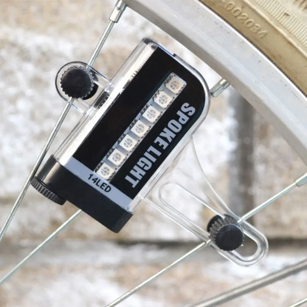 30 Patterns Bike Wheel Light Photosensitive Switch 4 Seconds/Change Spoke Light Colorful 14 LED Wheel Tire Light Road Bike
30 Patterns Bike Wheel Light Photosensitive Switch 4 Seconds/Change Spoke Light Colorful 14 LED Wheel Tire Light Road Bike