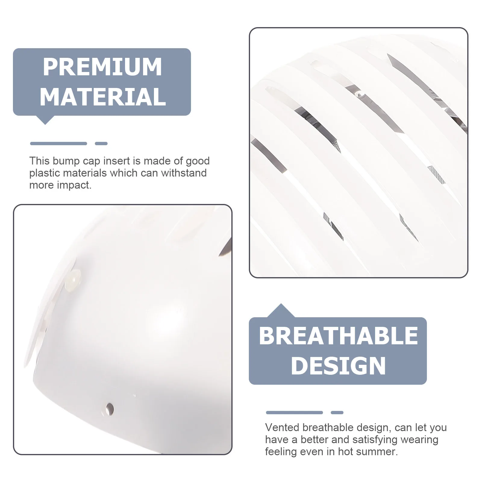 Safety Hat Insert Bump Cap Liner Breathable Lightweight Plastic Liner for Maintenance Assembly Use Bump Cap Insert
Safety Hat Insert Bump Cap Liner Breathable Lightweight Plastic Liner for Maintenance Assembly Use Bump Cap Insert