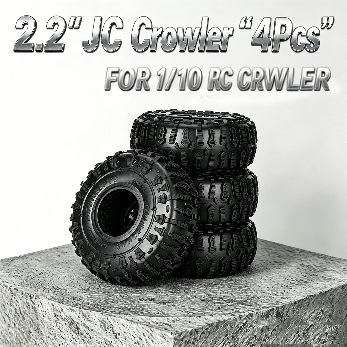 1/10 RC Crawler 2.2" Rubber Tyres – Off-Road Wheel Tires for Axial SCX10 Wraith RR10 Traxxas Wrangler
1/10 RC Crawler 2.2" Rubber Tyres – Off-Road Wheel Tires for Axial SCX10 Wraith RR10 Traxxas Wrangler