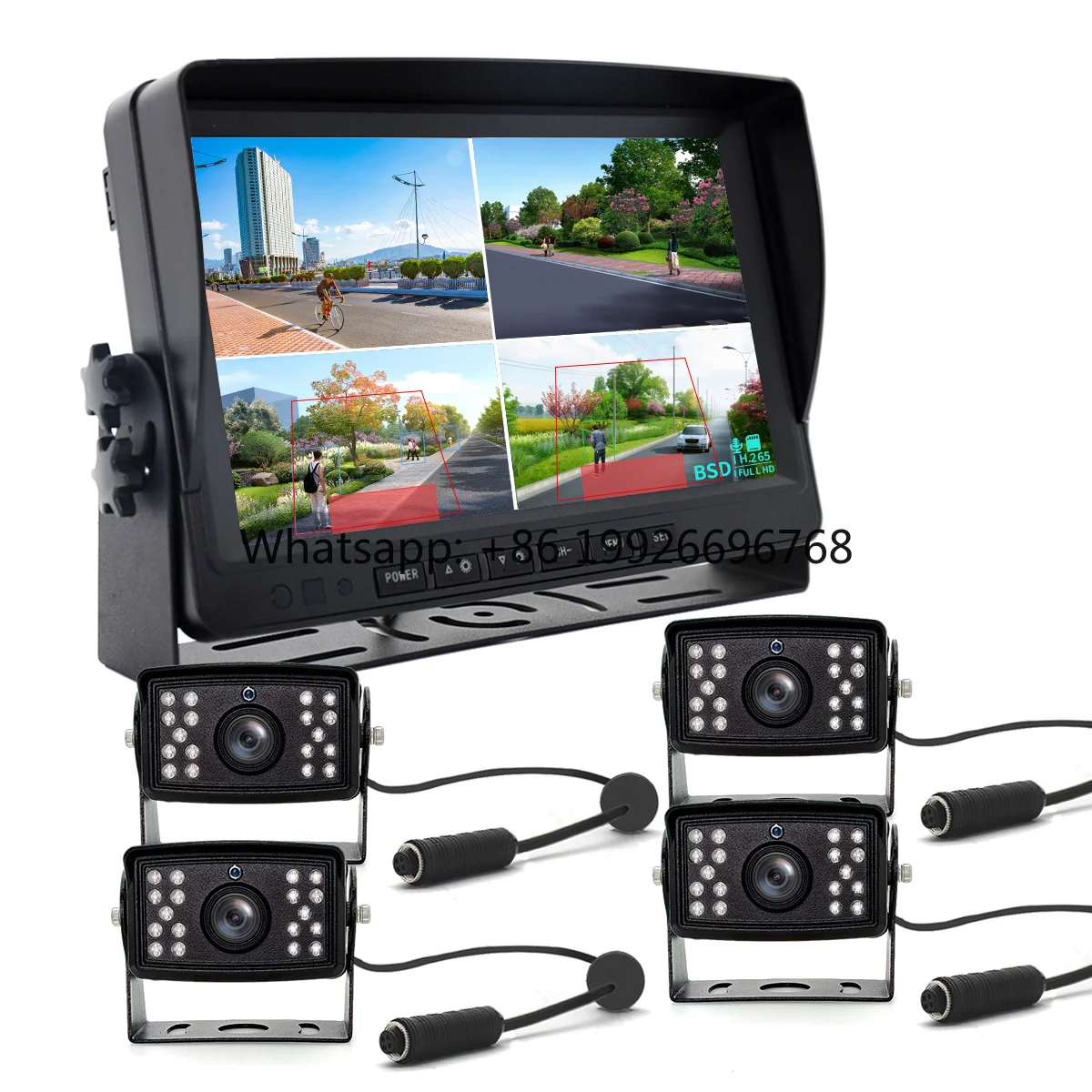 Wholesales 4 Channels BSD 9 Inch TFT LCD Car Monitor with Rear View Camera Trucks Bus Parking Reversing Aid System
Wholesales 4 Channels BSD 9 Inch TFT LCD Car Monitor with Rear View Camera Trucks Bus Parking Reversing Aid System