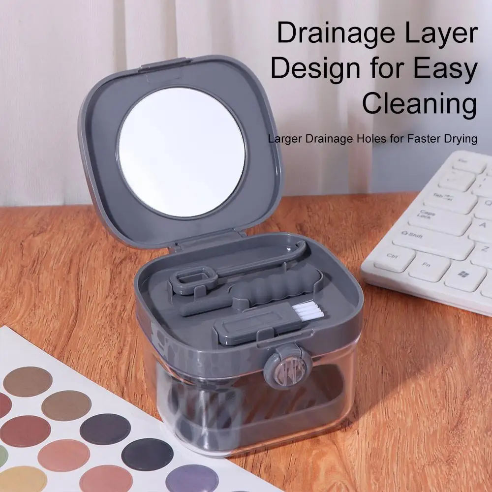 Transparent Double Layer Braces Storage Box Universal Sealed Orthodontic Retainer Case Simple with Brush&Mirror
Transparent Double Layer Braces Storage Box Universal Sealed Orthodontic Retainer Case Simple with Brush&Mirror