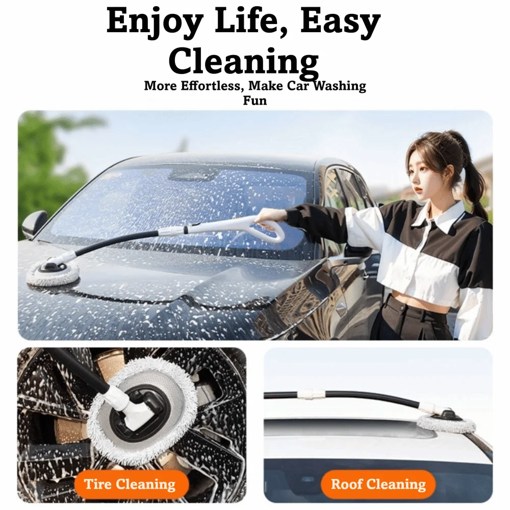 Large Grip Car Wash Brush Chenille Soft Bristles 20° Bend Telescoping Long Handle Mop Super Absorbent Curved Handle
Large Grip Car Wash Brush Chenille Soft Bristles 20° Bend Telescoping Long Handle Mop Super Absorbent Curved Handle