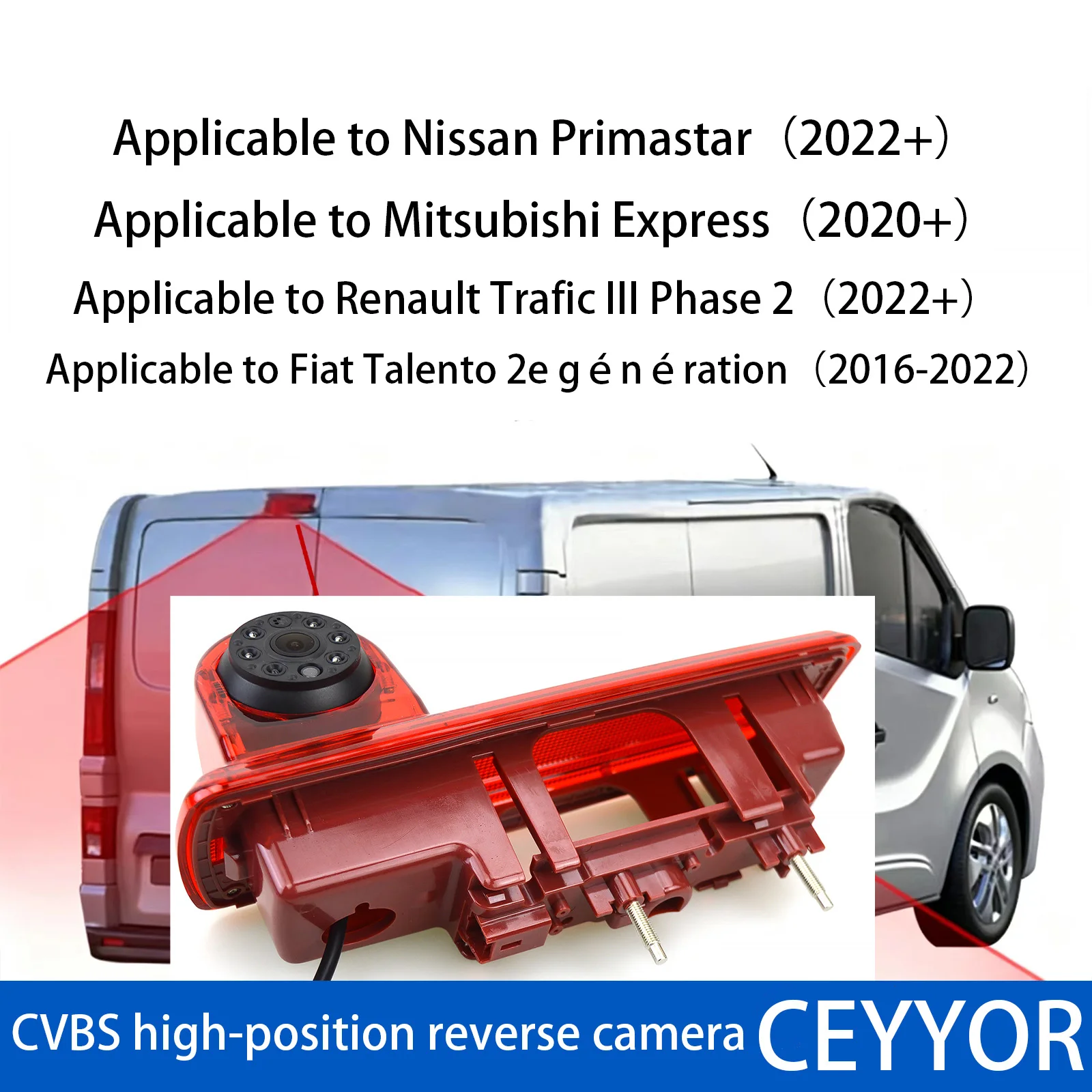 Car brake lights, reversing camera, suitable for Renault Trafic III, Vauxhall Vivaro B, Opel Vivaro B X82, Nissan NV30
Car brake lights, reversing camera, suitable for Renault Trafic III, Vauxhall Vivaro B, Opel Vivaro B X82, Nissan NV30