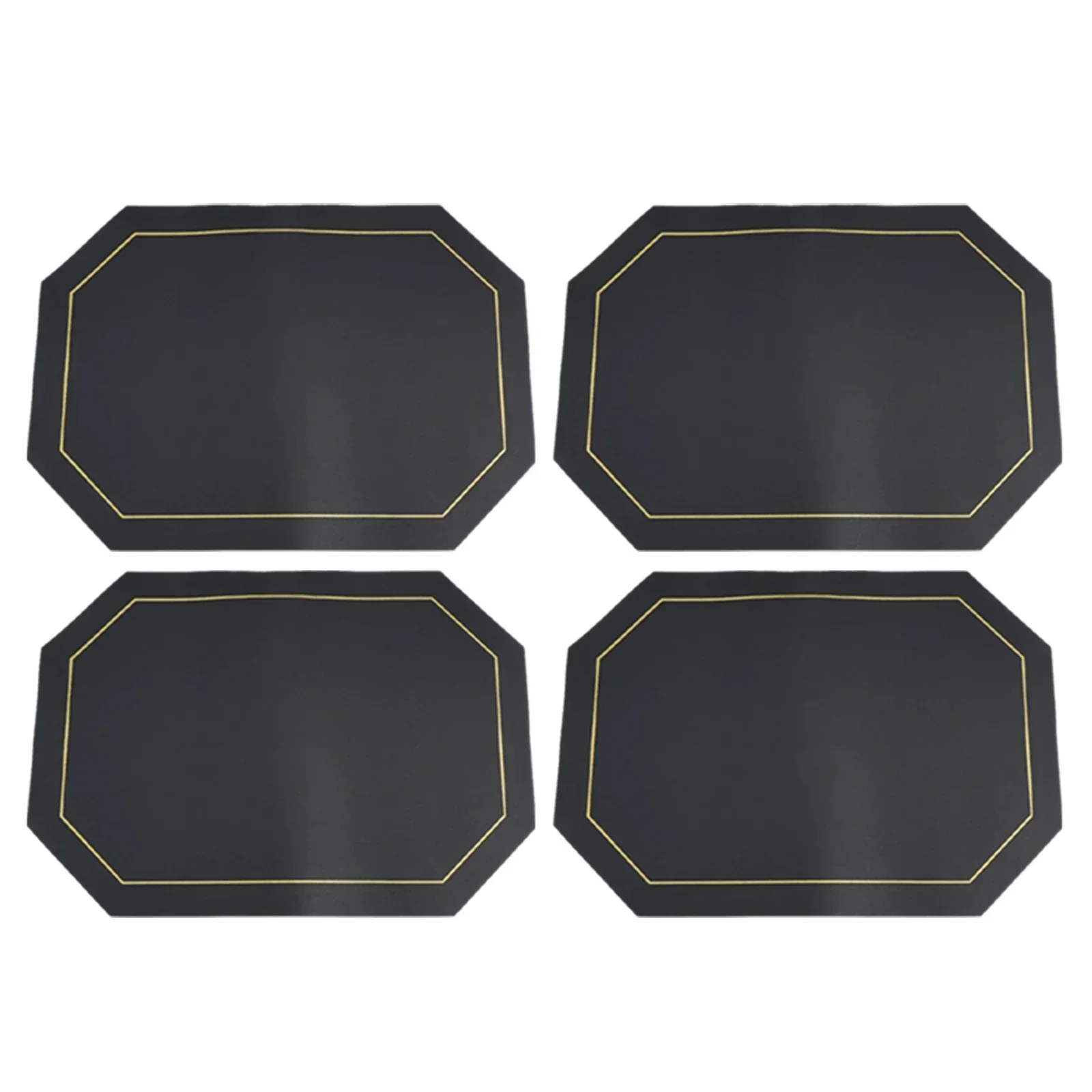 Tea Double-sided Dining Table Mat 4pcs Octagonal Leather Waterproof Table Mat Oil-proof Table Mat Square Leather Placemat
Tea Double-sided Dining Table Mat 4pcs Octagonal Leather Waterproof Table Mat Oil-proof Table Mat Square Leather Placemat