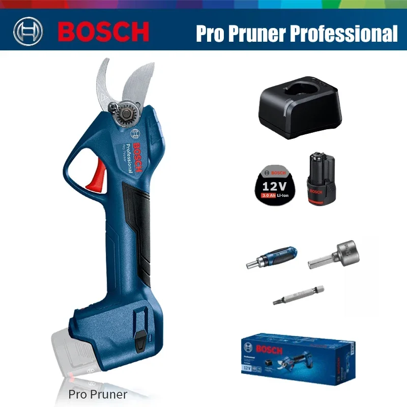 Bosch Pro Pruner Cordless Pruning Shears 12V Rechargable Electric Pruning Shears Electric Scissors Cordless Cutter Power Tool
Bosch Pro Pruner Cordless Pruning Shears 12V Rechargable Electric Pruning Shears Electric Scissors Cordless Cutter Power Tool