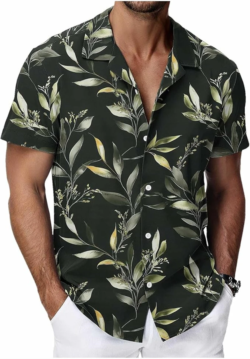 2026 Men's Hawaiian Shirts 3D Printed Plants Graphic Shirts Summer Casual Shirts Button Up Shirts Short Sleeve Vacation Blouse
2026 Men's Hawaiian Shirts 3D Printed Plants Graphic Shirts Summer Casual Shirts Button Up Shirts Short Sleeve Vacation Blouse