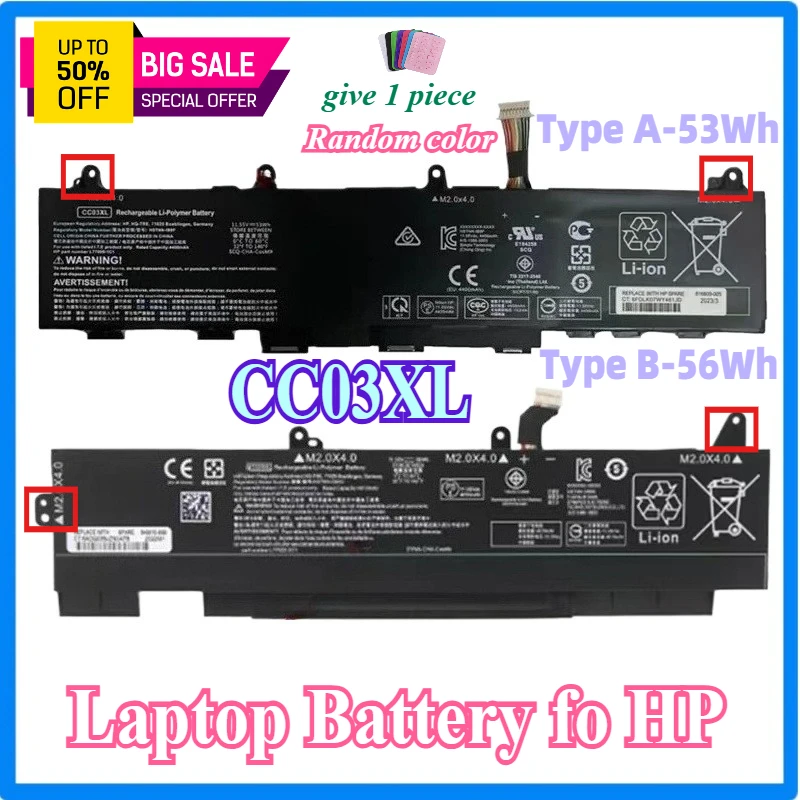 CC03XL L77991-005 Laptop Battery Fo HP EliteBook 850 855 G7 G8 ZBook Firefly 15 G7 G8 Series HSTNN-UB8W HSTNN-DB9O L77622-541
CC03XL L77991-005 Laptop Battery Fo HP EliteBook 850 855 G7 G8 ZBook Firefly 15 G7 G8 Series HSTNN-UB8W HSTNN-DB9O L77622-541