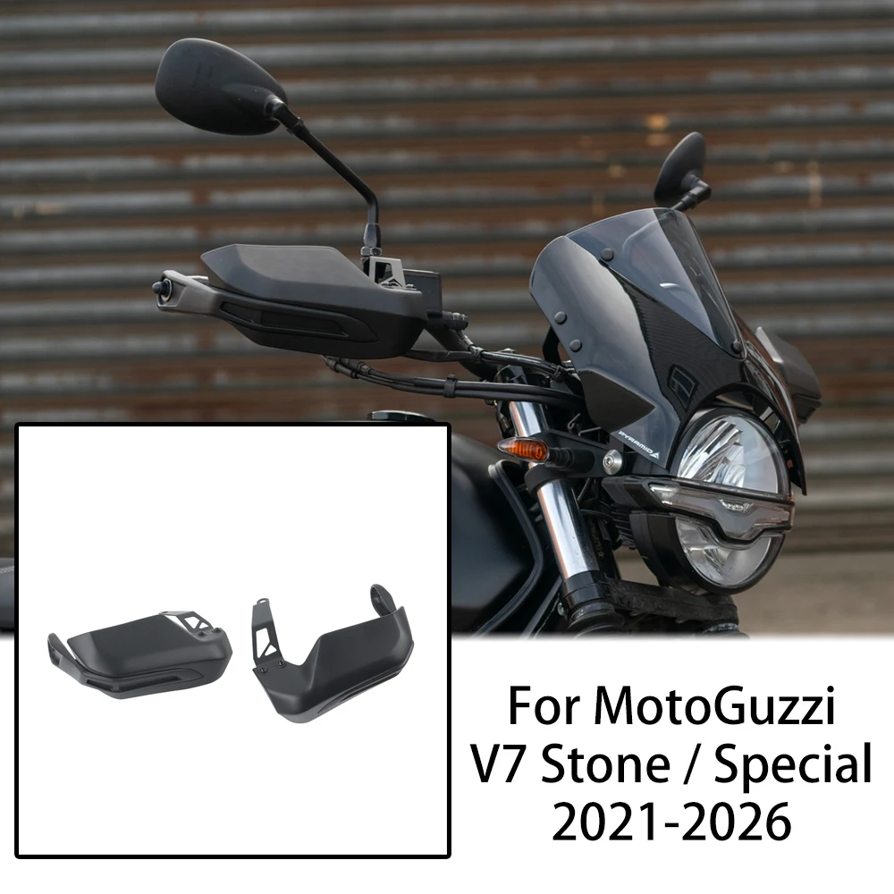 For MotoGuzzi V7 Special / V7 Stone 2021-2026 Handguards Windshield Protective Shield Set with Brackets Motorcycle Accessories
For MotoGuzzi V7 Special / V7 Stone 2021-2026 Handguards Windshield Protective Shield Set with Brackets Motorcycle Accessories