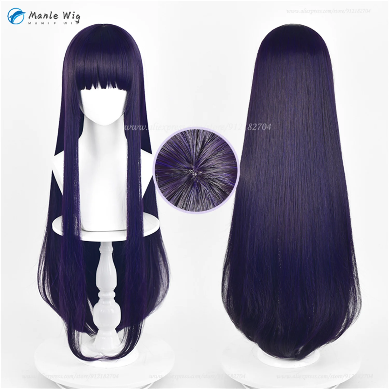 Anime Shirakiin Riricho Cosplay Wig Purple Black Straight 90cm Long Hair Heat Resistant Synthetic Hair Halloween Women Wig Cap
Anime Shirakiin Riricho Cosplay Wig Purple Black Straight 90cm Long Hair Heat Resistant Synthetic Hair Halloween Women Wig Cap