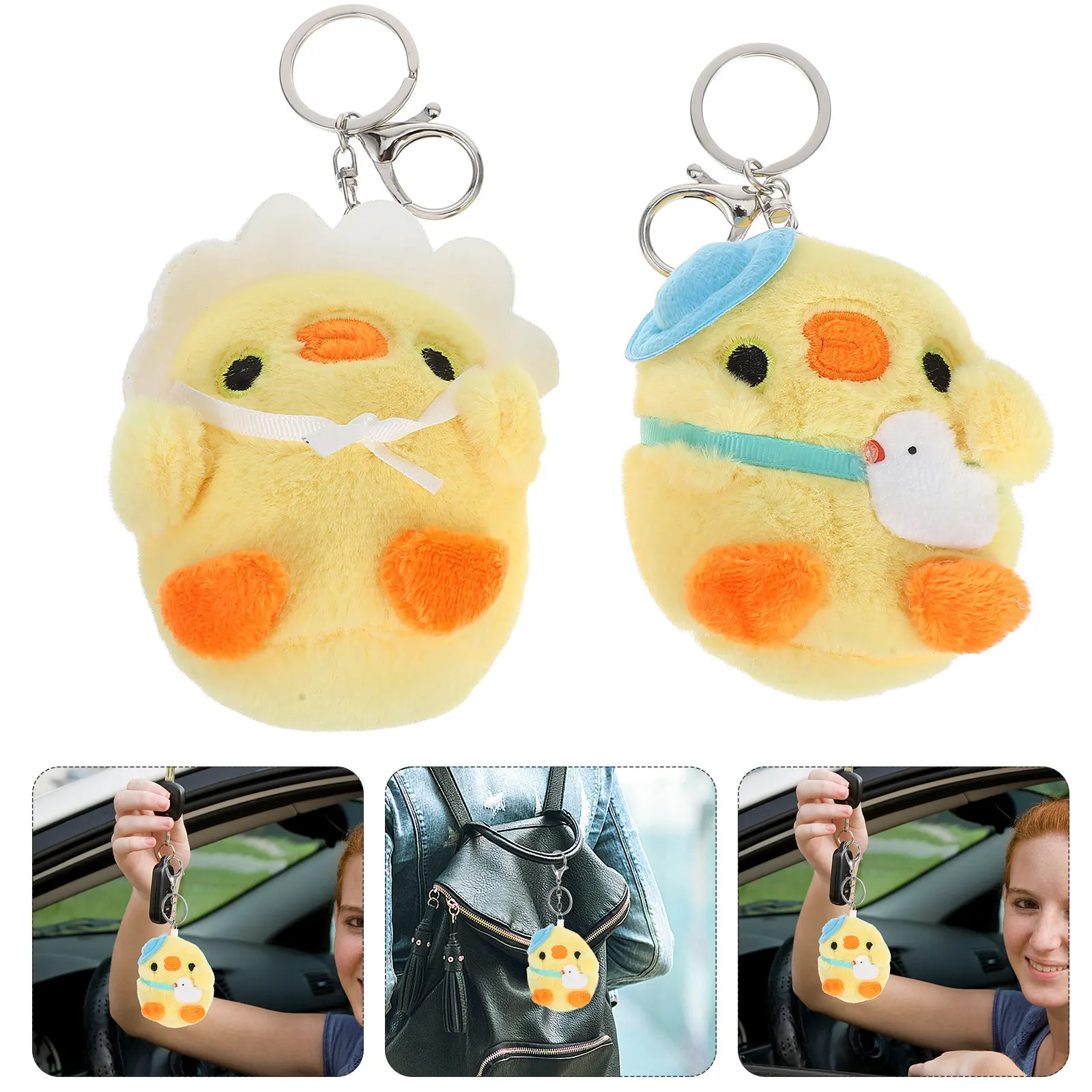 2pcs Chick Keychains Cute Cartoon Pendants For Keys Bag Decorative Accessories Lovely Chick Pendant Backpack Hanging Ornament
2pcs Chick Keychains Cute Cartoon Pendants For Keys Bag Decorative Accessories Lovely Chick Pendant Backpack Hanging Ornament