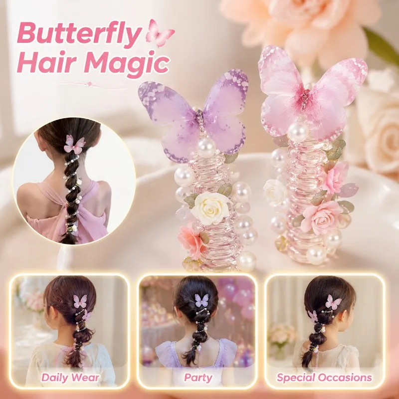 Mesh Butterfly Headband for Girls, 2Pcs Round Pearl Floral Design Headwear, Daily & Party Hair Accessories Practical Convenient
Mesh Butterfly Headband for Girls, 2Pcs Round Pearl Floral Design Headwear, Daily & Party Hair Accessories Practical Convenient