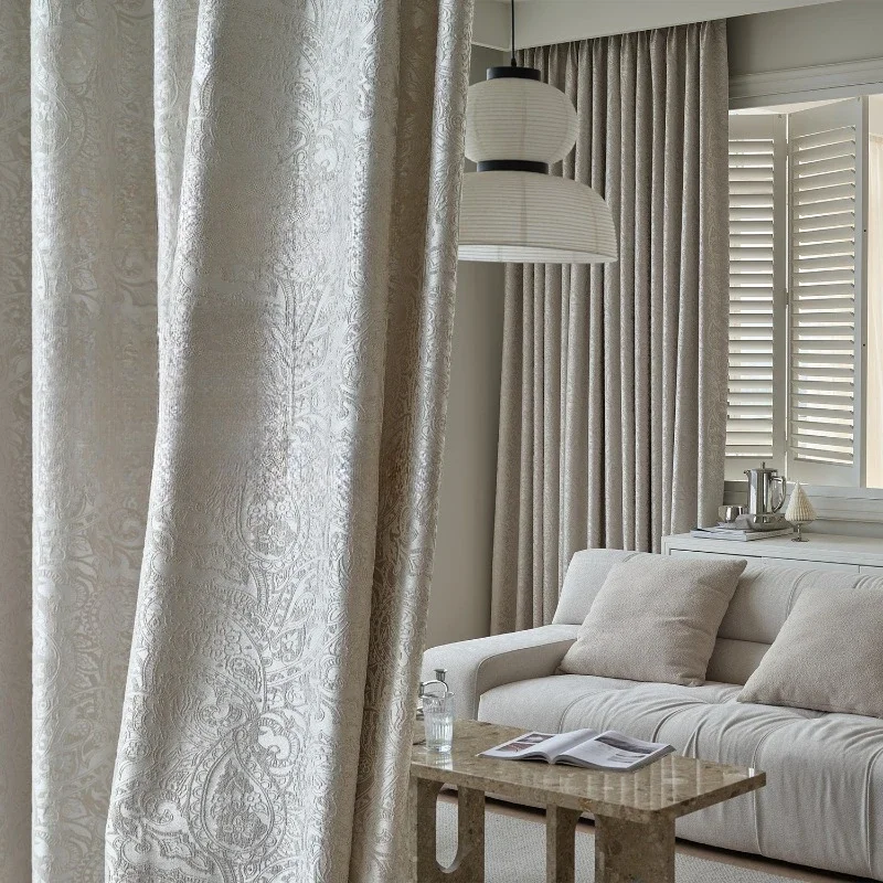 High-end Light Luxury French Curtains Cashew Flower Blackout Thickened Retro Finished White Floating
High-end Light Luxury French Curtains Cashew Flower Blackout Thickened Retro Finished White Floating