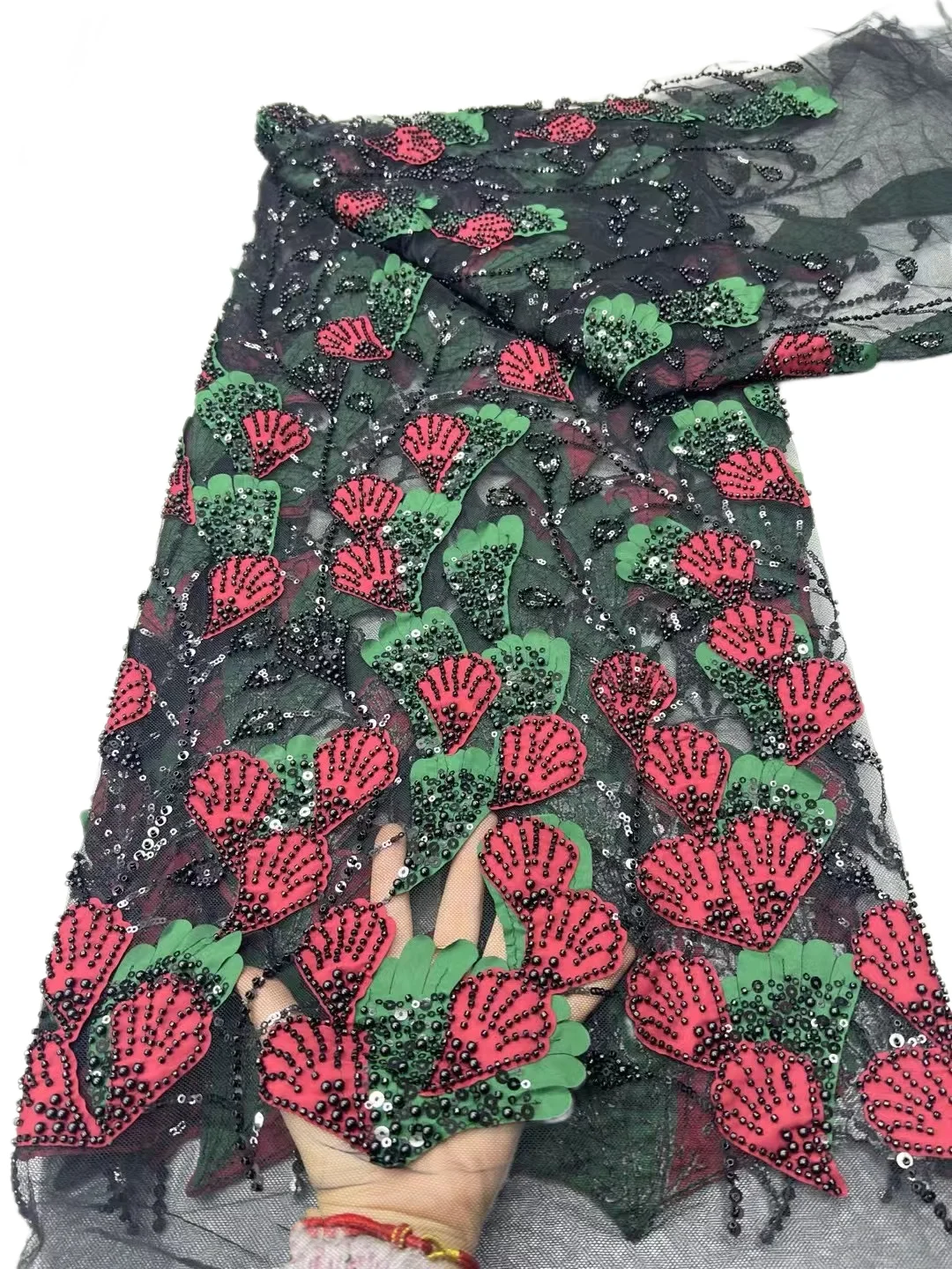 New Fashion French Mesh Laser Cutting Flowers Embroidery Bead Lace Fabric With Sequins African Nigerian Fabric For Wedding Dress
New Fashion French Mesh Laser Cutting Flowers Embroidery Bead Lace Fabric With Sequins African Nigerian Fabric For Wedding Dress
