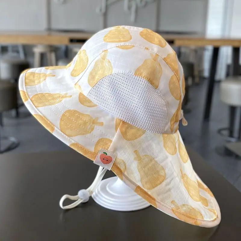 Children's Hat Summer Thin Sunshade Mesh Breathable Girls' Fisherman's Hat Large Eaves Sunscreen Female Baby Sun Shawl
Children's Hat Summer Thin Sunshade Mesh Breathable Girls' Fisherman's Hat Large Eaves Sunscreen Female Baby Sun Shawl