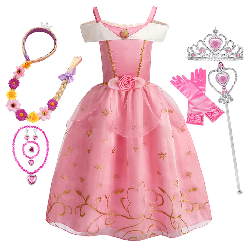Sleeping Beauty Aurora Princess Dress Girls Fancy Birthday Party Role Costume Disguise Carnival Cosplay Dress Up
Sleeping Beauty Aurora Princess Dress Girls Fancy Birthday Party Role Costume Disguise Carnival Cosplay Dress Up