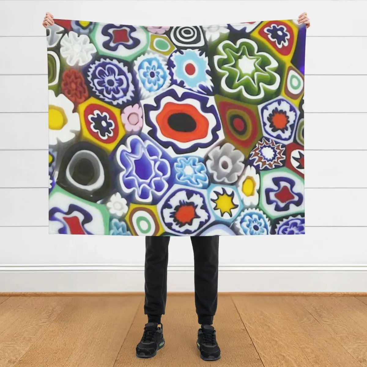 Millefiori Murano Italian Glass Print Throw Blanket Decoratives Plush Tourist Cute Plaid Blankets
Millefiori Murano Italian Glass Print Throw Blanket Decoratives Plush Tourist Cute Plaid Blankets