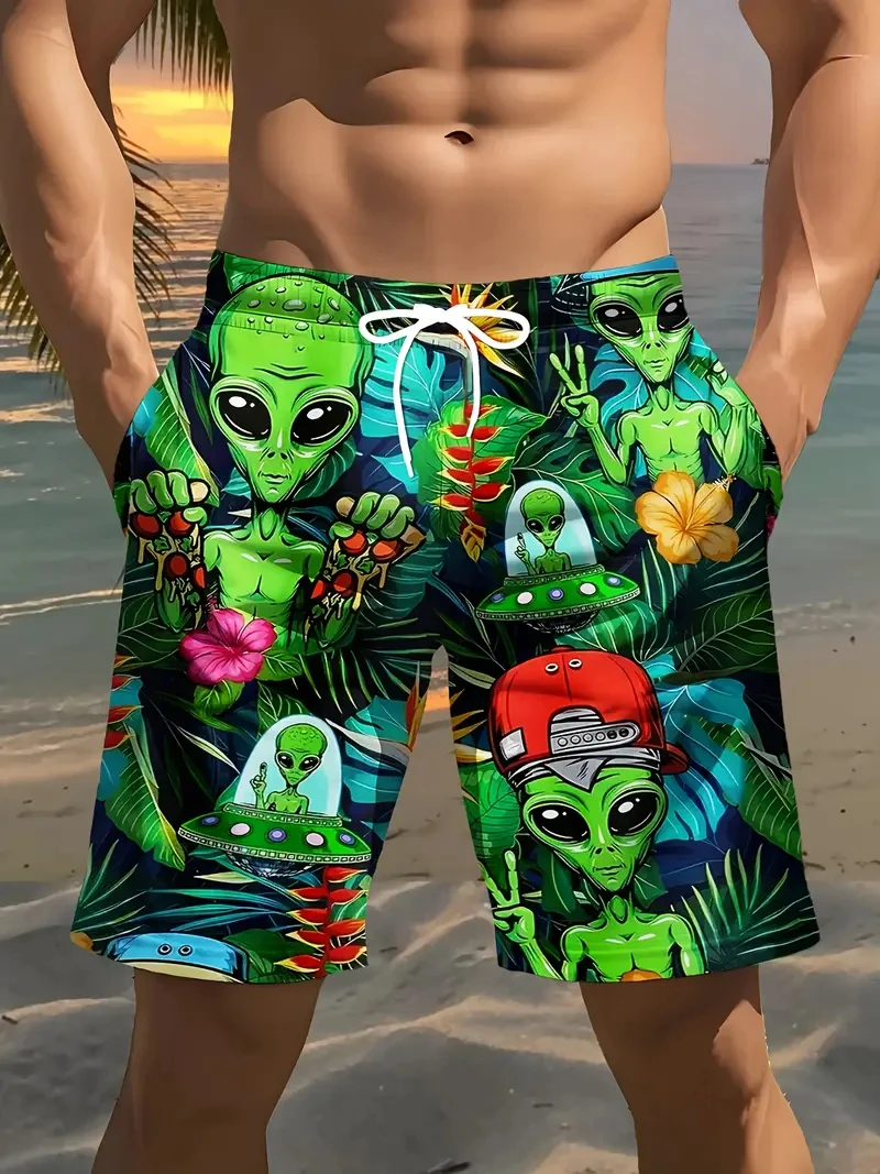 Harajuku 3D Alien Printed Short Pants For Men Women Clothes Hip Hop Hawaiian Beach Shorts Casual Vacation Y2k Trunks 2025 New
Harajuku 3D Alien Printed Short Pants For Men Women Clothes Hip Hop Hawaiian Beach Shorts Casual Vacation Y2k Trunks 2025 New