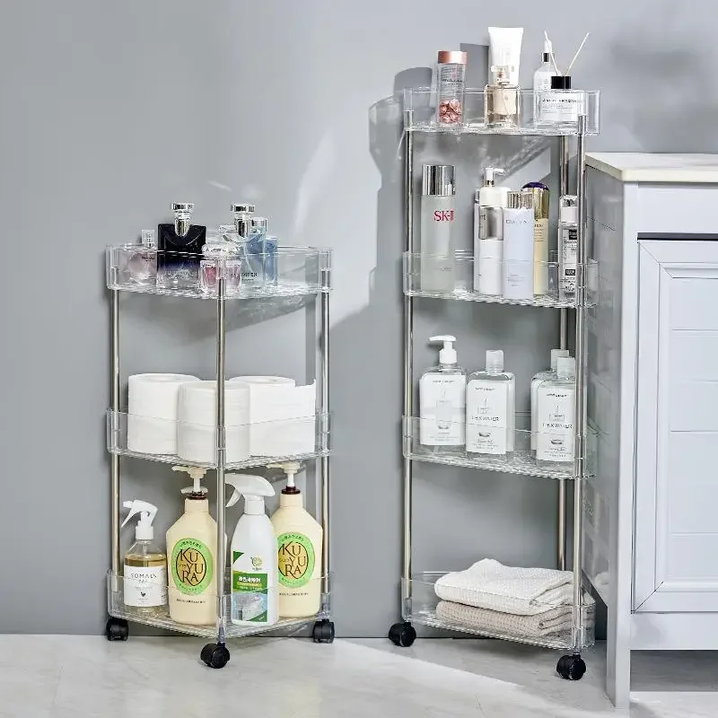 Bathroom Rack with Wheels Two-storey and Four-storey Movable Multi-storey Storage Rack for Household Storage Beside The Sink
Bathroom Rack with Wheels Two-storey and Four-storey Movable Multi-storey Storage Rack for Household Storage Beside The Sink