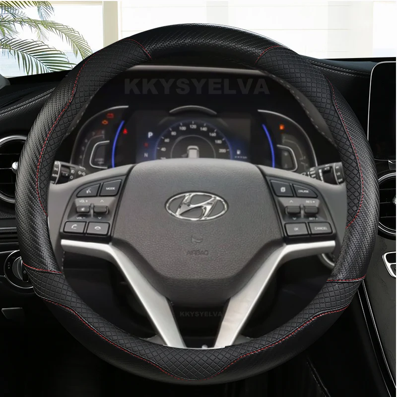 Carbon Fibre Leather Car Steering Wheel Cover Non-Slip 38cm 15" For Hyundai Tucson 3 2015 2016 2017 2018 2019 Auto Accessories
Carbon Fibre Leather Car Steering Wheel Cover Non-Slip 38cm 15" For Hyundai Tucson 3 2015 2016 2017 2018 2019 Auto Accessories