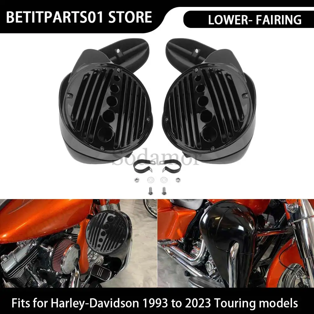 For Harley-Davidson 1993 to 2023 Touring models Motorcycle Accessories Lower-Fairing With Speaker Grills Cover ABS Plastic Black
For Harley-Davidson 1993 to 2023 Touring models Motorcycle Accessories Lower-Fairing With Speaker Grills Cover ABS Plastic Black