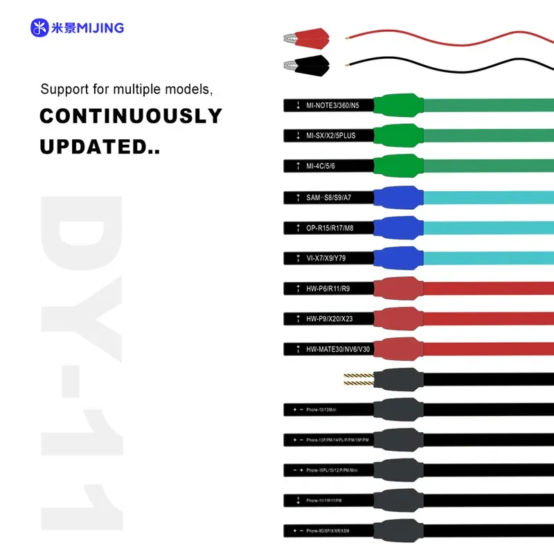 MIJING DY-11 Тестовый кабель питания постоянного тока для IP 8G-16ProMax Android, ремонт материнской платы, кабель питания, мягкий кабель FPC Power Boot
MIJING DY-11 Тестовый кабель питания постоянного тока для IP 8G-16ProMax Android, ремонт материнской платы, кабель питания, мягкий кабель FPC Power Boot