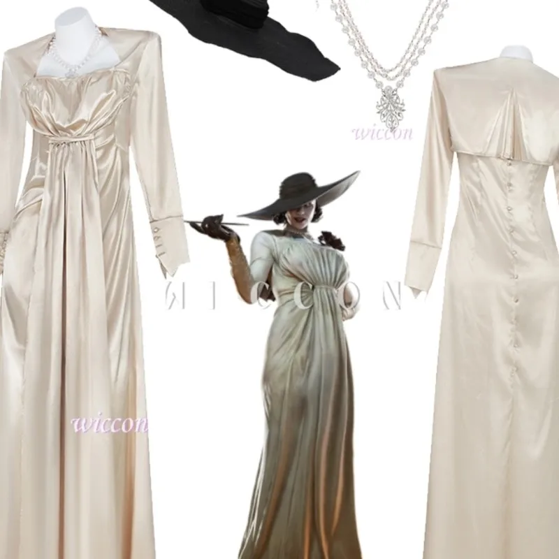Re Lady Dimitrescu Cosplay Costume Chatelain Alcina Biohazard RE9 2026 Sexy Halloween Party Lady Vampire Evil Dress Horror
Re Lady Dimitrescu Cosplay Costume Chatelain Alcina Biohazard RE9 2026 Sexy Halloween Party Lady Vampire Evil Dress Horror