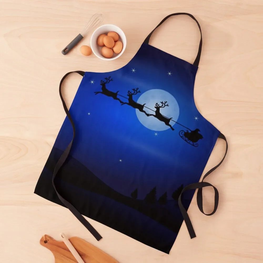 Santa And His Reindeer In The Night Sky Apron chef for man Cooking Clothes Cleaning Products For Home Apron
Santa And His Reindeer In The Night Sky Apron chef for man Cooking Clothes Cleaning Products For Home Apron