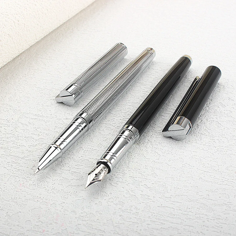 Перьевая ручка JINHAO 126 со стальным корпусом, Сверхтонкая металлическая чернильная ручка с наконечником 0,4 мм/0,5 мм
Перьевая ручка JINHAO 126 со стальным корпусом, Сверхтонкая металлическая чернильная ручка с наконечником 0,4 мм/0,5 мм