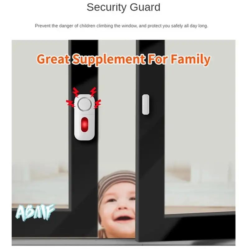 ABMF-Door And Window Alarm Set Multi-Functional Anti-Theft Alarm Set Kit Wireless Remote Control Door Sensor Alarm 130DB Door Se
ABMF-Door And Window Alarm Set Multi-Functional Anti-Theft Alarm Set Kit Wireless Remote Control Door Sensor Alarm 130DB Door Se