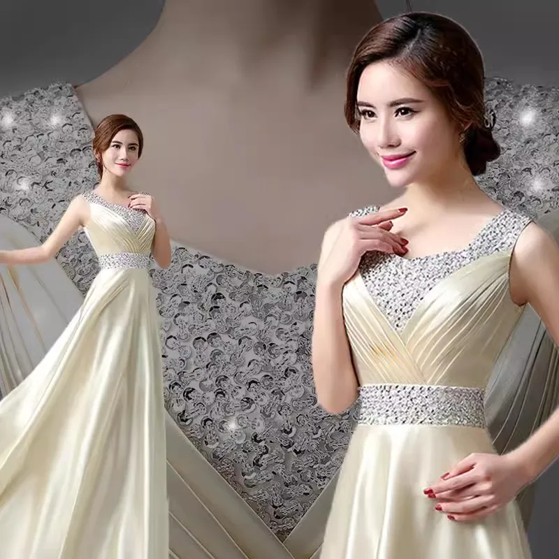 JYHS-6420J#New Spring Summer 2023 Evening Dresses Resin Drill Yellow Bride Wedding Party Toast Dress Champagne Long Wholesale
JYHS-6420J#New Spring Summer 2023 Evening Dresses Resin Drill Yellow Bride Wedding Party Toast Dress Champagne Long Wholesale