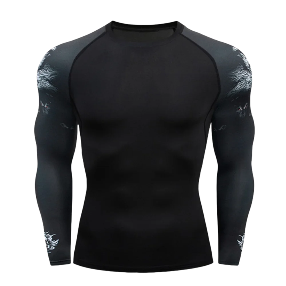 Streetwear Men Splice Graffiti Printed Long Sleeve Compression Shirt Elastic Quick Dry Sports Running Fitness Base Layer T-shirt
Streetwear Men Splice Graffiti Printed Long Sleeve Compression Shirt Elastic Quick Dry Sports Running Fitness Base Layer T-shirt