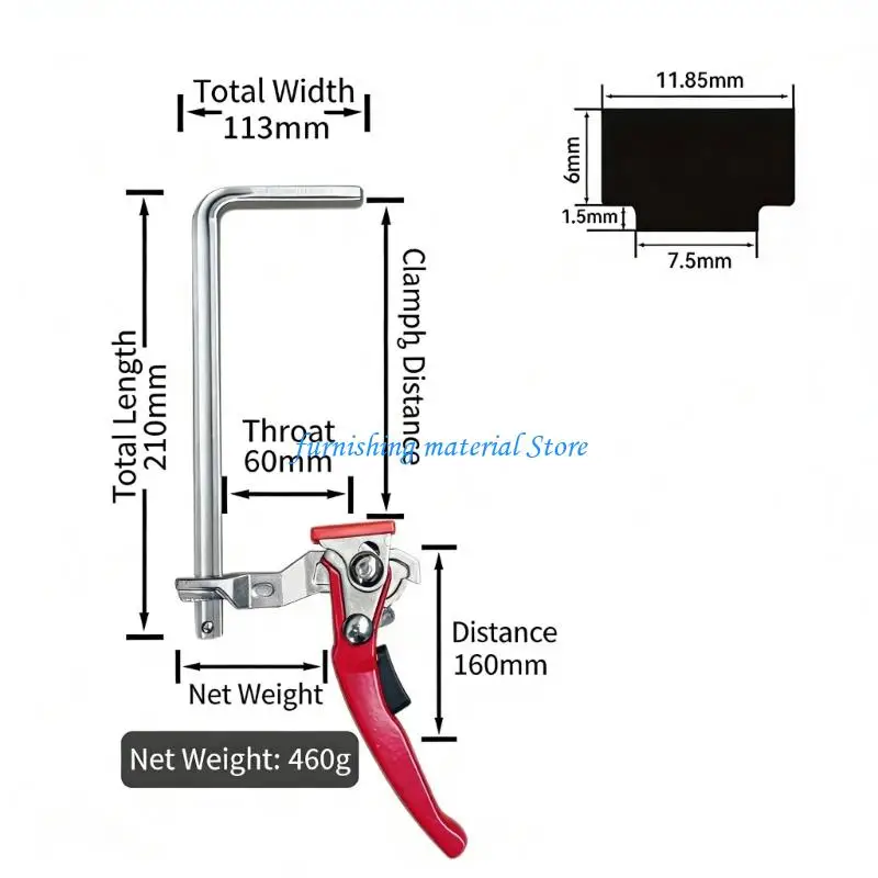 Y5GD Ratcheting Woodworking Clamp with Quick Lock Mechanism for Woodworking Projects
Y5GD Ratcheting Woodworking Clamp with Quick Lock Mechanism for Woodworking Projects