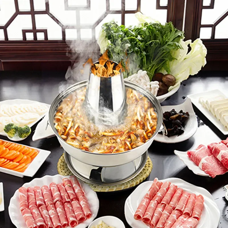 A Complete Set of New Stainless Steel Charcoal Hot Pot, Golden Household Fire Boiler, Outdoor Traditional Hot Pot, Old Beijing
A Complete Set of New Stainless Steel Charcoal Hot Pot, Golden Household Fire Boiler, Outdoor Traditional Hot Pot, Old Beijing