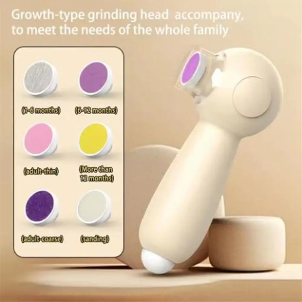 Plastic Electric Baby Nail Trimmers 6 in 1 Rechargeable Baby Nail Polisher Low Noise Anti-clamping Baby Nail File Clipper Infant
Plastic Electric Baby Nail Trimmers 6 in 1 Rechargeable Baby Nail Polisher Low Noise Anti-clamping Baby Nail File Clipper Infant