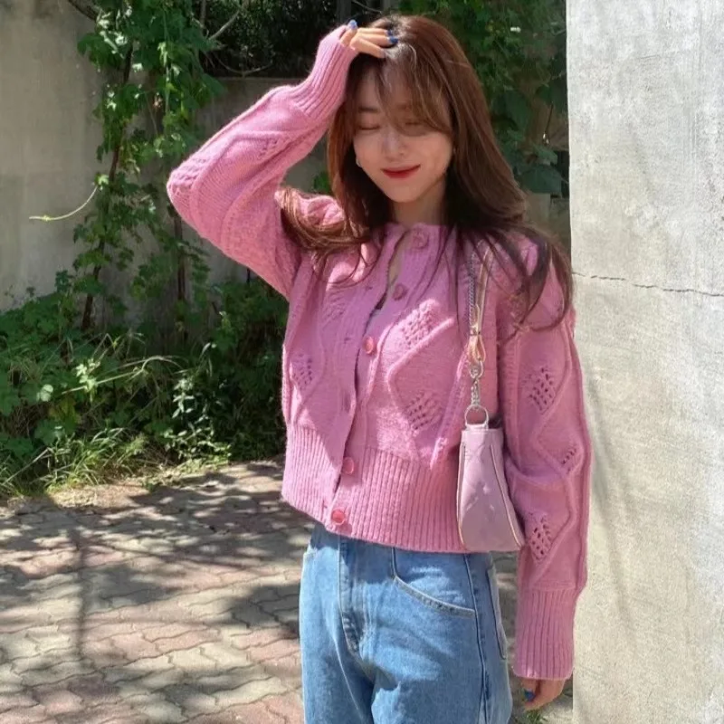 Весенне-осенний вязаный свитер Lazy Sle, пальто, женский однотонный длинный свитер на пуговицах, круглый открытый кардиган, дизайн Faion
Весенне-осенний вязаный свитер Lazy Sle, пальто, женский однотонный длинный свитер на пуговицах, круглый открытый кардиган, дизайн Faion