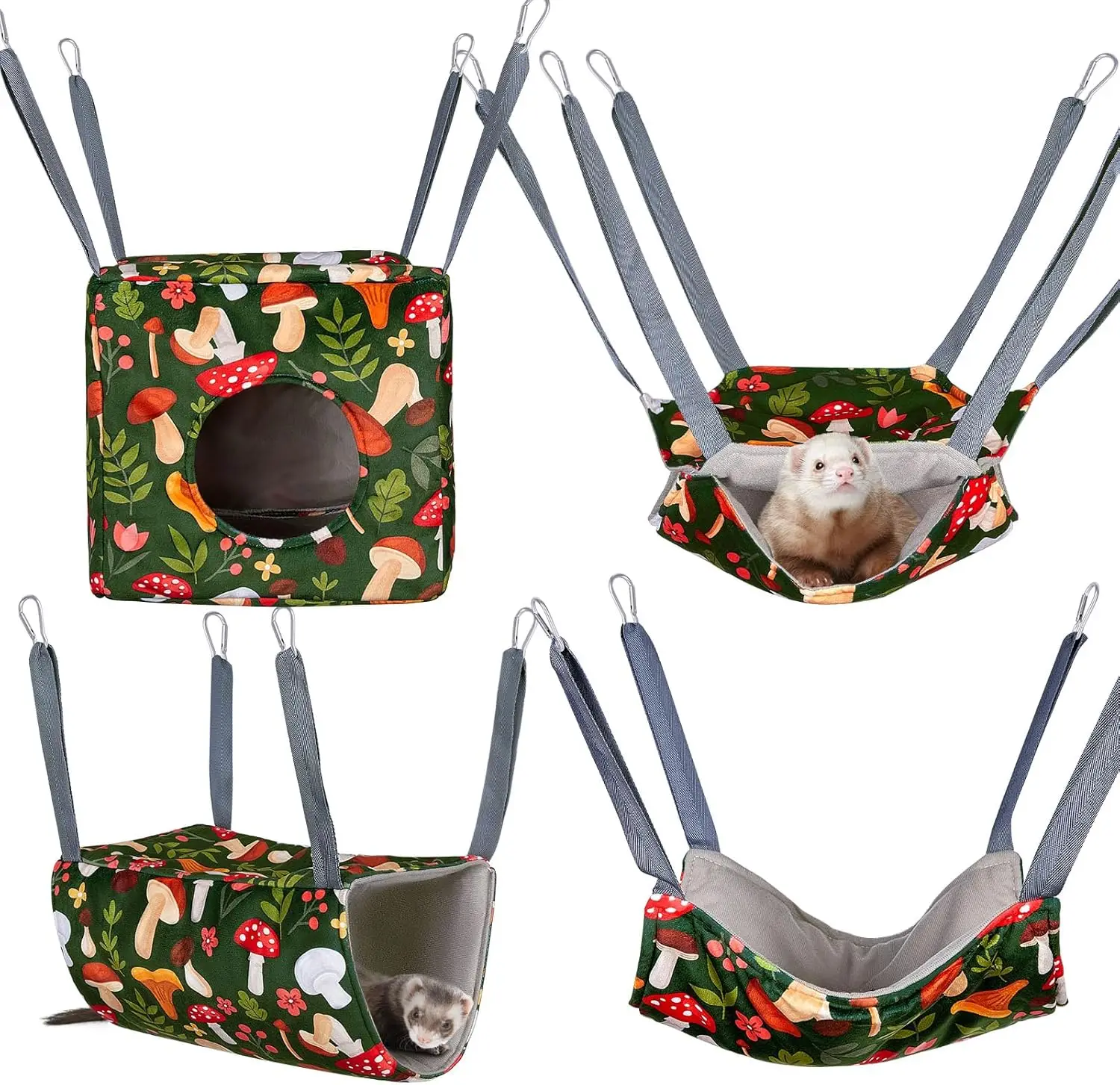 Гамак для тхора из 4 штук — моющиеся аксессуары для мягких клеток для крыльев, морских свинок, сахарных планеров и домашних животных
Гамак для тхора из 4 штук — моющиеся аксессуары для мягких клеток для крыльев, морских свинок, сахарных планеров и домашних животных