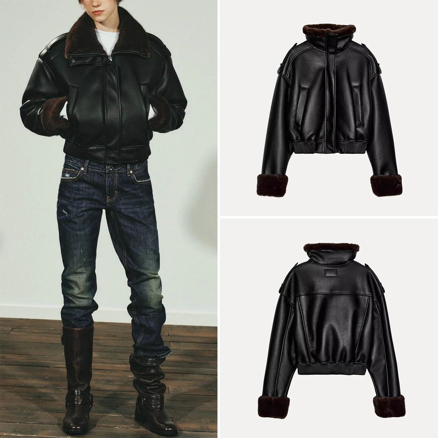 Faionable Pilot Jaet Women's Winter New Sle 2025 Ele Versatile Ladies Coat Z Loose Fit Double-Sided Zipper
Faionable Pilot Jaet Women's Winter New Sle 2025 Ele Versatile Ladies Coat Z Loose Fit Double-Sided Zipper